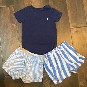 baby boy shirt and shorts set